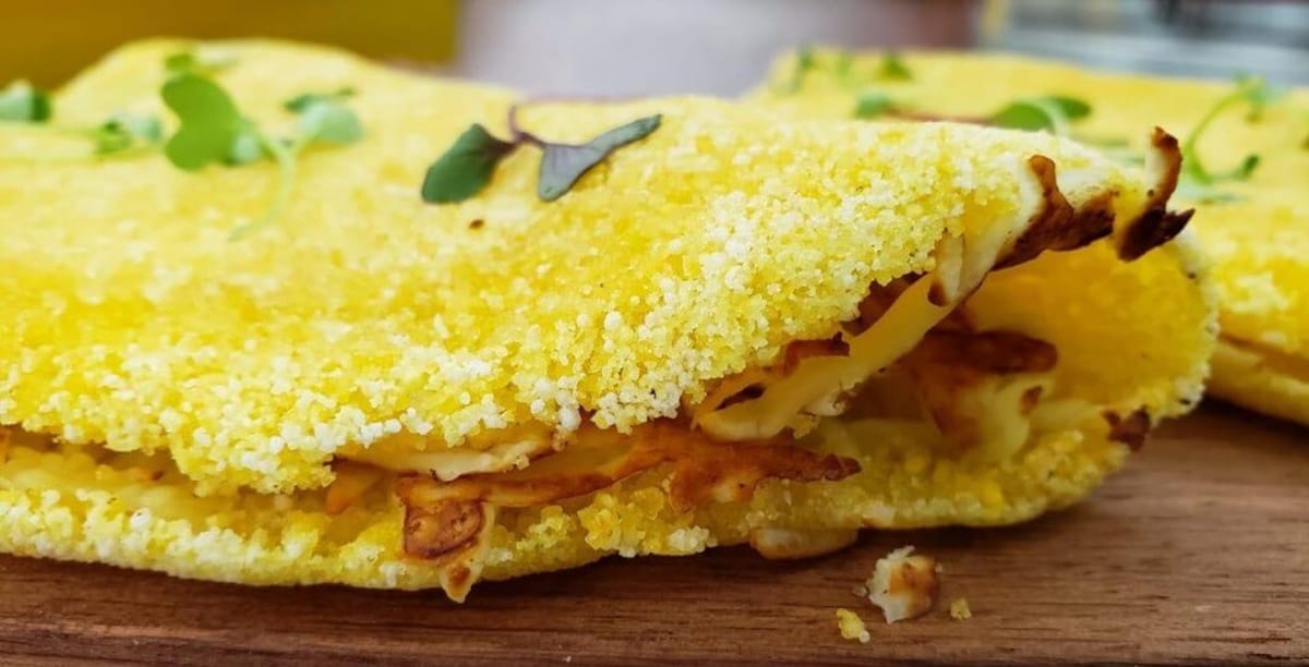 Tapioca amarela na frigideira - Receita deliciosa e super saudável