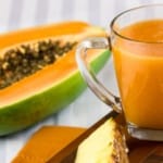 detox de mamao e laranja