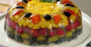 sobremesa de gelatina