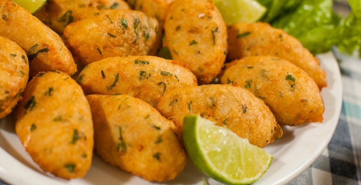 Receita de bolinho de bacalhau