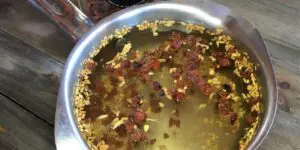 chá de ervas naturais