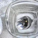 agua fria, sal e vinagre