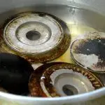 Bocas de fogão queimadas