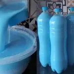 sabão líquido azul