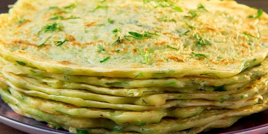 panquecas de abobrinha e queijo