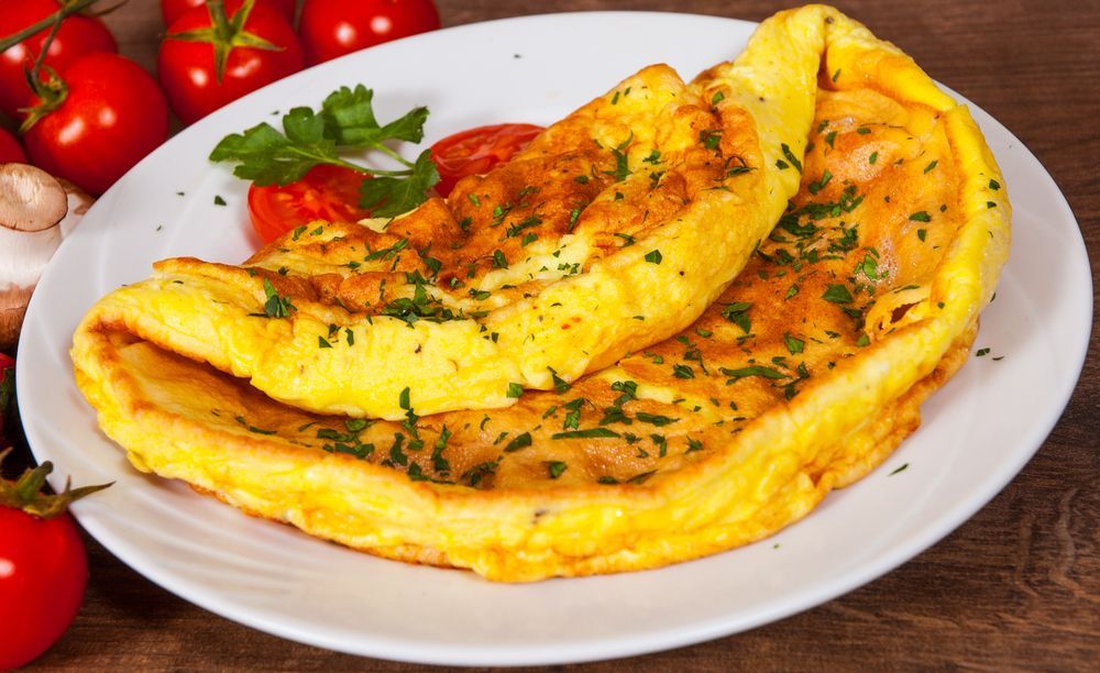 Omelete de aveia com legumes
