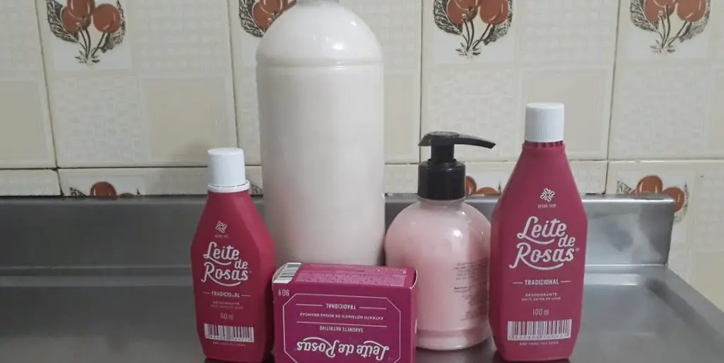 sabonete de leite de rosas