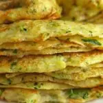 Panquecas de batatas e abobrinha