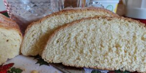 Pão caseiro de milho e erva-doce