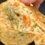 pão frito de legumes saudável