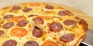 pizza caseira de forno