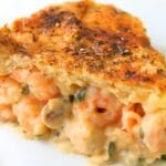 torta cremosa de camarão