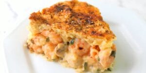 torta cremosa de camarão