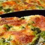 torta low carb de brocolis e frango