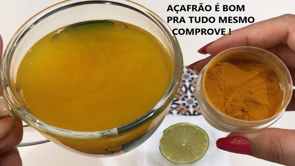 como fazer a água de açafrão