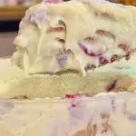 pavê de natal com morangos