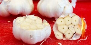 dente de alho queimado